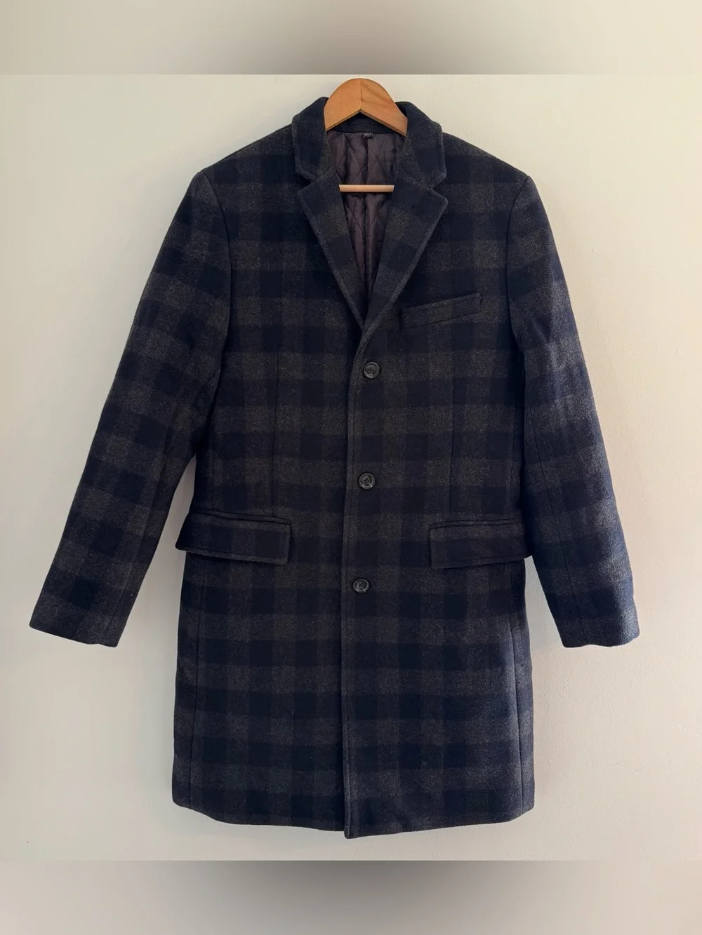 J.Crew Ludlow Plaid Topcoat Wool Blend $448.00 Men’s 40 Regular